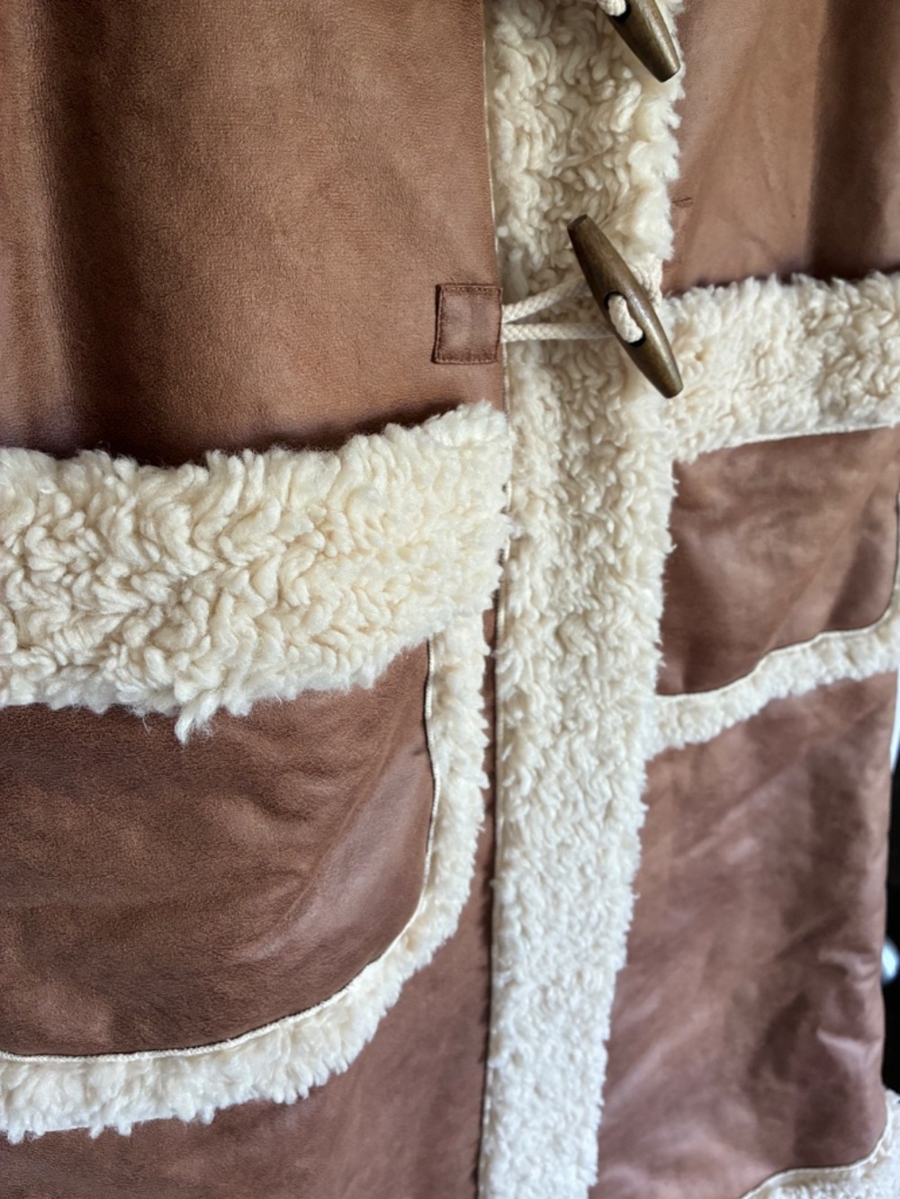 NWT Boden Borg Duffel Winter Coat in Sherpa Fleece 8 M - Picture 6 of 11